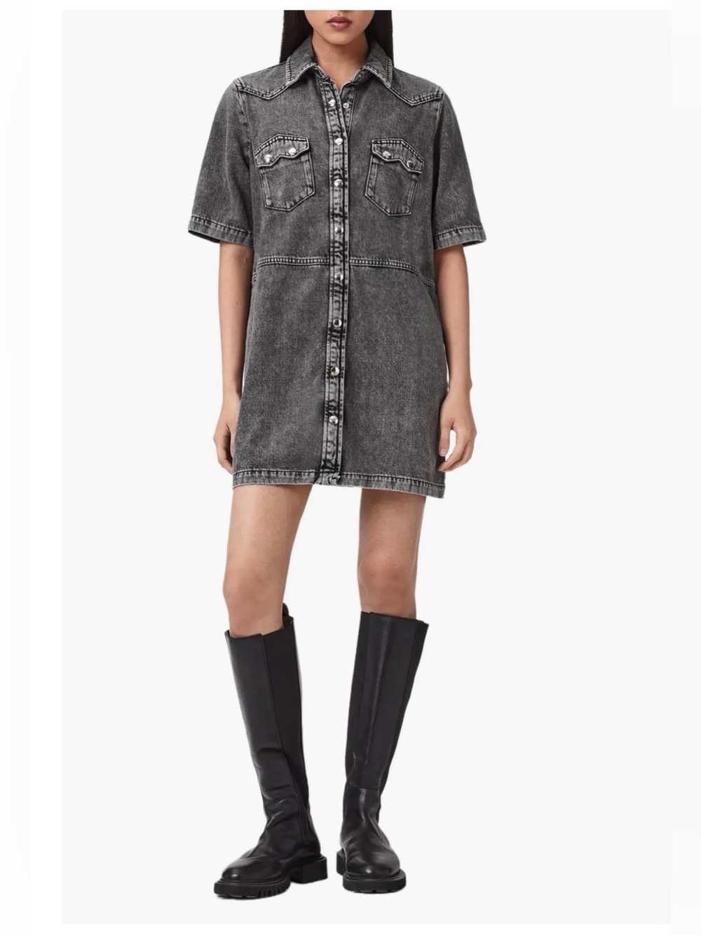 All SAINT ROCK DENIM MINI DRESS